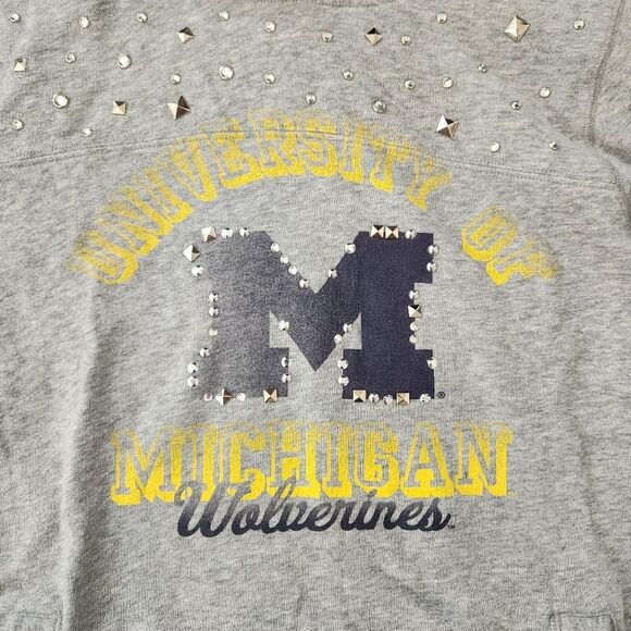 Victoria's Secret PINK Jones & Mitchell University of Michigan Hoodie Size Large - Picture 3 of 11